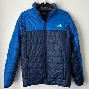 Adidas Men's Blue Puffer Jacket